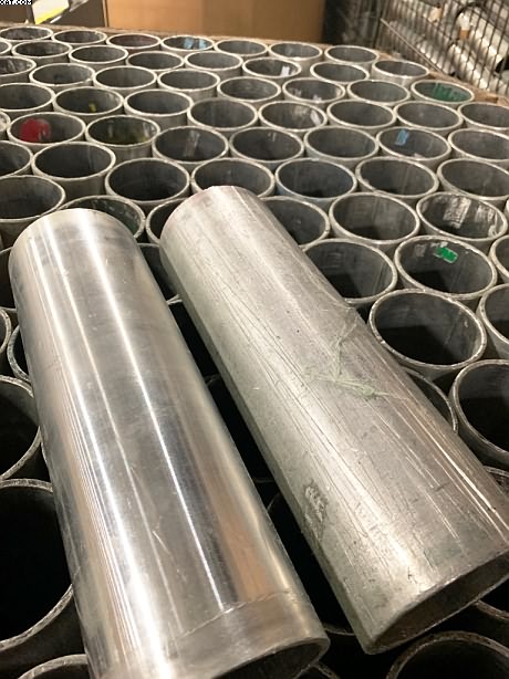 Aluminum Winder Tubes, 3-1/4"ID x 11-1/2" long.